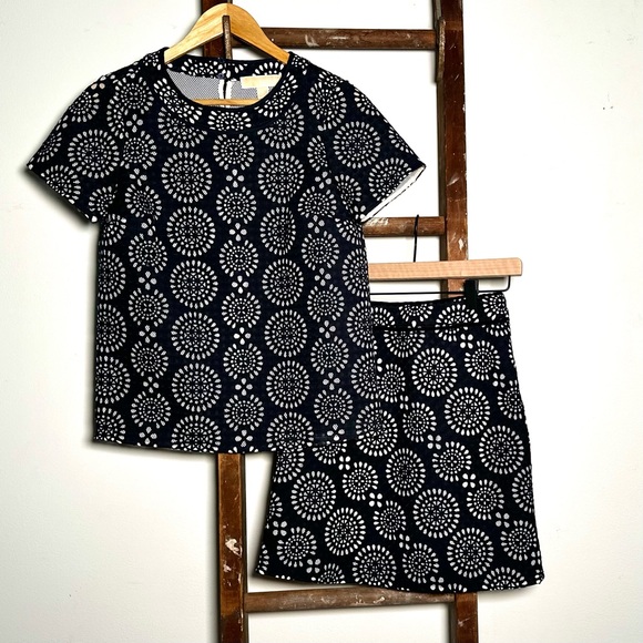 Michael Kors Eyelet Embroidered Skirt Set - Picture 9 of 11